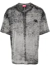 Diesel T-boxt-dev Logo Printed T-shirt In Grey
