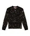 Diesel Jersey "t-boxt-ls-devor" In Black