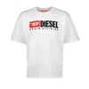 Diesel Crewneck Graphic Print T-shirt With Velvet Logo In White
