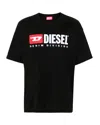Diesel Essentials Man T-shirt Black Size L Cotton In Black