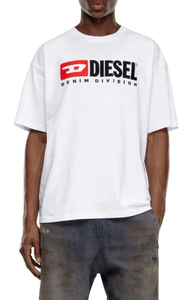 Diesel Essentials Man T-shirt White Size L Cotton