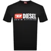 Diesel Essentials Man T-shirt Black Size L Cotton In Black
