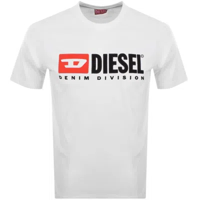 DIESEL DIESEL T BOXT DIV T SHIRT WHITE