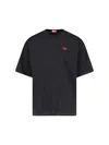 Diesel Biologic Cotton T-shirt With Frontal Oval-d Logo