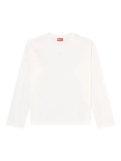Diesel T-boxt Long-sleeve T-shirt In White