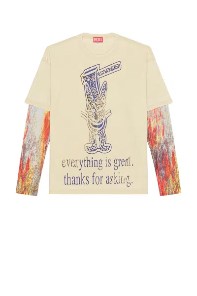 DIESEL T-BOXT LONG SLEEVE TEE