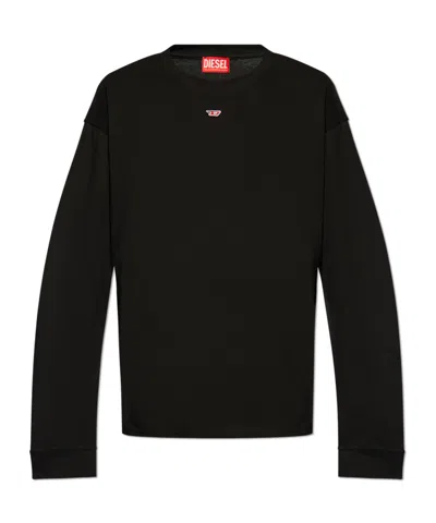 Diesel S-boxt-d Sweatshirt In Black