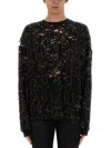 Diesel Jersey "t-boxt-ls-devor" In Black