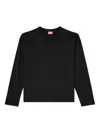 Diesel T-boxt-ls-int Panelled Long-sleeves T-shirt In Black