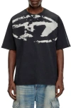 Diesel T-boxt-n14 T-shirt With Flocked Logo