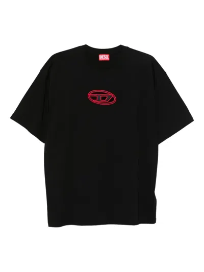 Diesel T-boxt-od Cotton T-shirt In Black