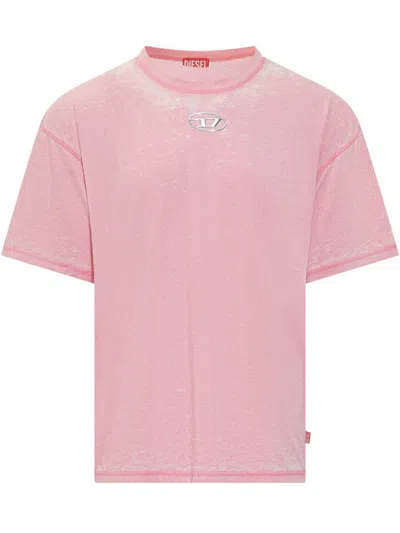 Diesel T-boxt-pak T-shirt In Pink