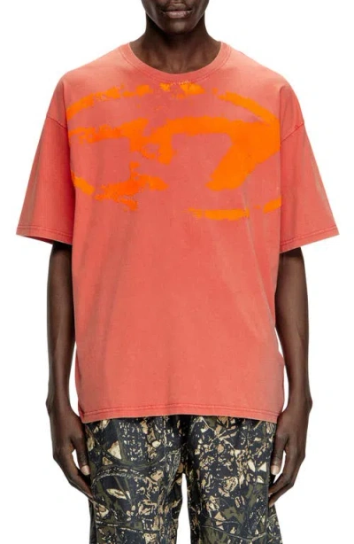 DIESEL DIESEL® T-BOXT-R21 FLOCKED LOGO T-SHIRT