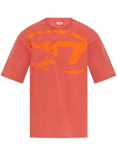 Diesel T-boxt-r21 T-shirt In Red