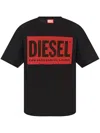 Diesel Logo T-shirt With In Black