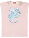 Diesel T-boxt T-shirt In Pink