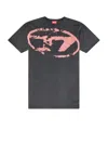 Diesel T-boxt T-shirt With Distressed Effect In Multicolor
