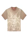 Diesel T-shirt With Tonal Medieval Print