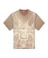 Diesel T-shirt With Tonal Medieval Print