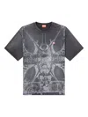Diesel T-shirt With Tonal Medieval Print