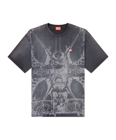 Diesel T-boxt-t13 T-shirt In Gray