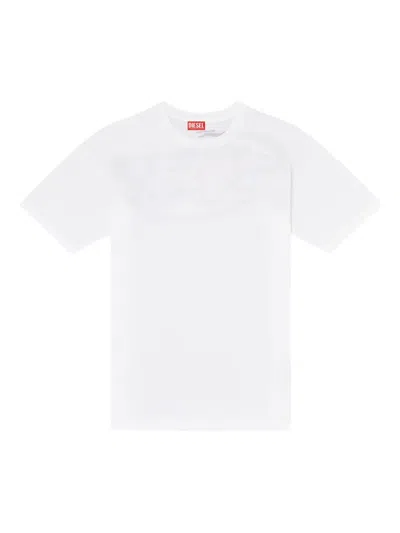 Diesel T-boxt-t24 Logo-print T-shirt In White
