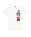 Diesel Mens 141 T-boxt-t3 Graphic-patch Cotton-jersey T-shirt In White