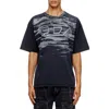 Diesel Cotton T-shirt With Oval D Print In Blue