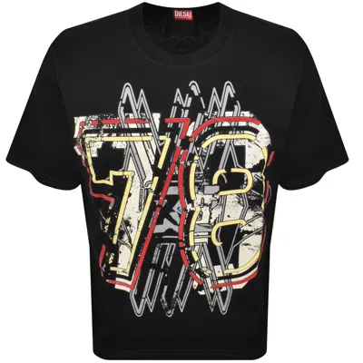Diesel T Boxt T8 T Shirt Black