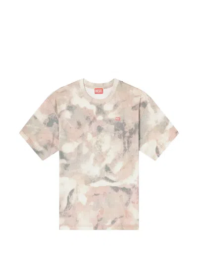 Diesel T-boxt-v7 Camouflage T-shirt In Neutral