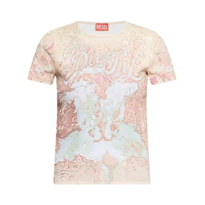 Pre-owned Diesel T-bril Short-sleeve Top 'pink' | Women's Size S