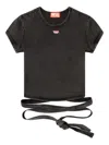 Diesel T-bunny-tail-r1 T-shirt In Gray