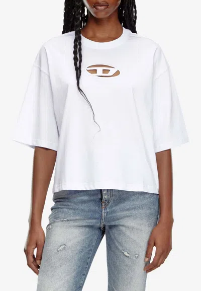 Diesel T-buxt Boxy T-shirt In White