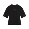 Diesel "t-buxt-crop-od" T-shirt In Black