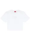 Diesel T-buxt-crop-od Cotton T-shirt In Multicolor