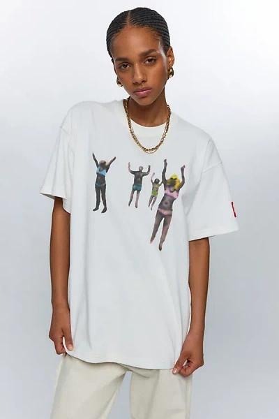 DIESEL T-BUXT-N8 GRAPHIC TEE IN WHITE, WOMEN'S AT URBAN OUTFITTERS