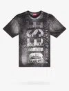 Diesel 't-boxt-bisc' Printed T-shirt In Black