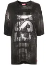 Diesel 't-boxt-bisc' Printed T-shirt In Black
