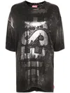 Diesel 't-boxt-bisc' Printed T-shirt In Black  