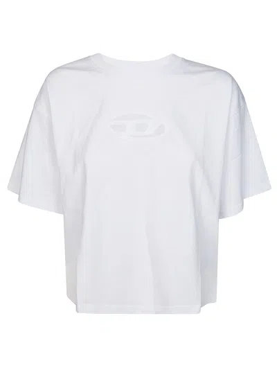 Diesel T-buxtcrop-od In White