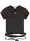 Diesel T-bunny Tail-r1 Cotton T-shirt In Black