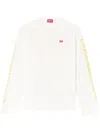 Diesel T-crane-ls-r1 T-shirt In 141 White
