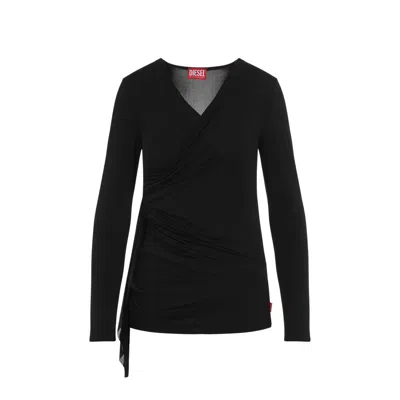 Diesel T-crissy-plain Black Acetate Top