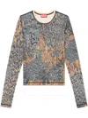 Diesel 't-cutie-ls' Rhinestone Top