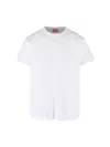 Diesel T-shirt In White Cotton With Logo In White