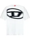 Diesel T-shirt With Maxi Oval D In White