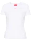Diesel T-uncutie Stretch-cotton T-shirt In White