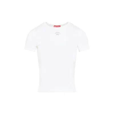 Diesel T-ele-long-od T-shirt Women In Gray