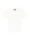 Diesel Logo Cotton T-shirt In White
