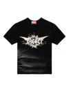 Diesel Womens 02 T-ele-p2 Graphic-print Cotton-jersey T-shirt